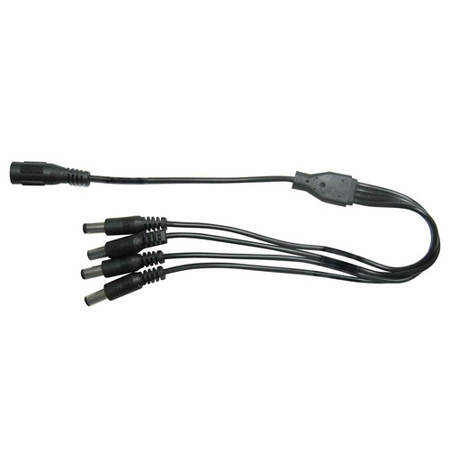 Adaptador de corriente InstallerCCTV 12V 5A y cable divisor de 4 vías para sistema de seguridad - Imagen 6 de 7