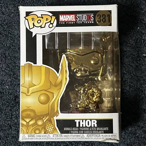 Funko POP! Marvel First 10 Years Thor Gold #381 Vinyl Figure (Damaged Box)