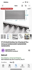17 1/8 Grill Emitter for Charbroil Tru-Infrared 463644220 463632320 463642316