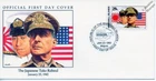 1942 WWII JAPANESE TAKE RABAUL Admiral NAGUMO General MACARTHUR (Flag) Stamp FDC