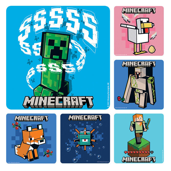 JINX Minecraft Logo Sticker-10” x 2-MultiColor : : Toys