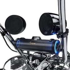 Waterproof Motorcycle Stereo 8 Speakers Audio System Bluetooth 300W Amp FM Radio