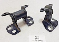 ✅ 12-20 OEM Tesla Model S Rear Left Driver Door Hinge Upper Lower Blue SET