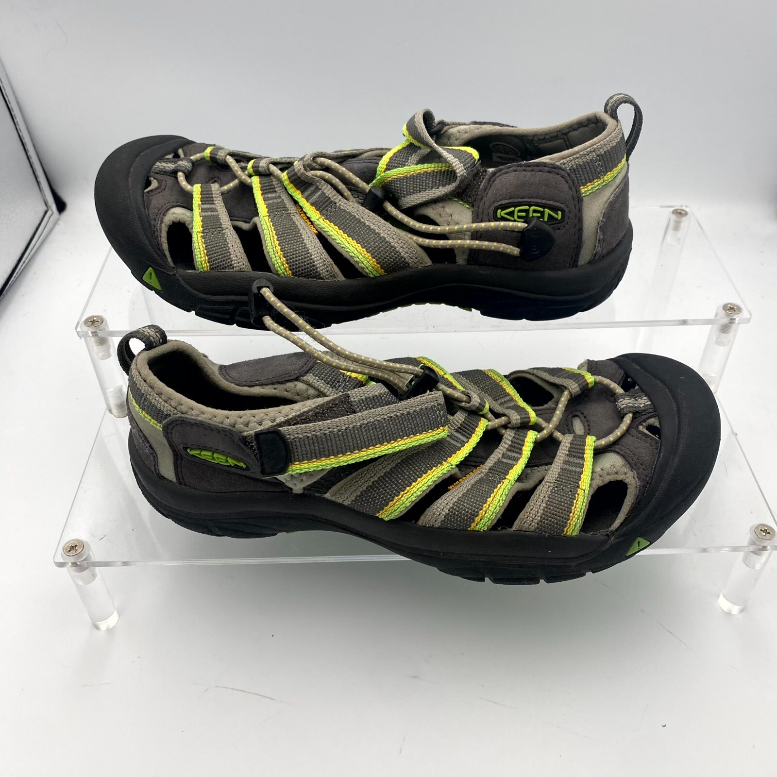 Keen Newport H2 1014266 5 sandali bambino grigio verde impermeabili scarpe da trekking trail