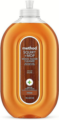 Method Squirt + Mop Wood Floor Cleaner Refill, Almond Scent, 68 oz Bottle