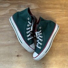 Vintage Converse All-Star Chuck Taylor Christmas Shoe Plaid Sz 4.5 Made In USA