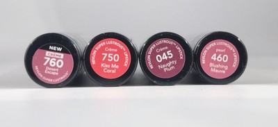2X! Revlon Super Lustrous Lipstick 0.15oz/4.2g Choose Your Shade New Sealed