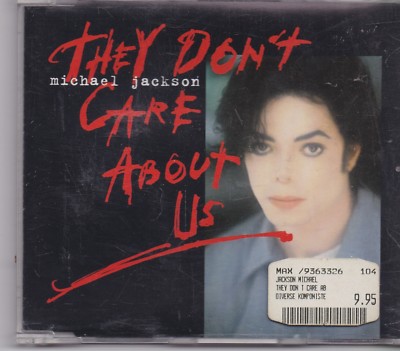 Michael Jackson-They Dont Care About Us cd maxi single