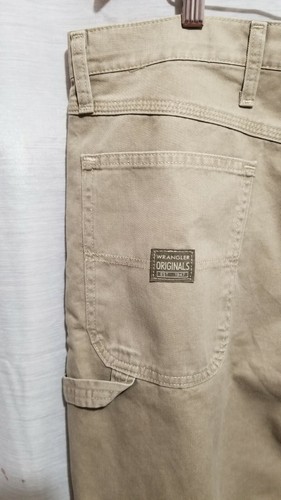 Wrangler tan carpenter pant 42x32 men's utility Relaxed Fit Pockets Cargo NWT - Bild 3 von 4