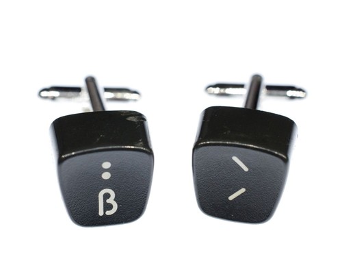 Es Apostroph Cufflinks Black Typewriter Keys Miniblings Ant