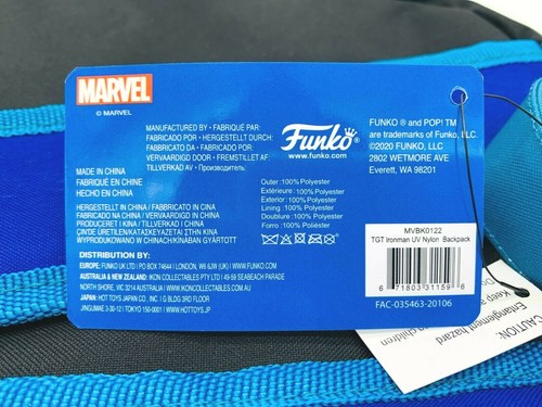 Funko Pop Marvel Iron Man Blacklight Backpack Target Exclusive Limited Edition - Picture 5 of 5