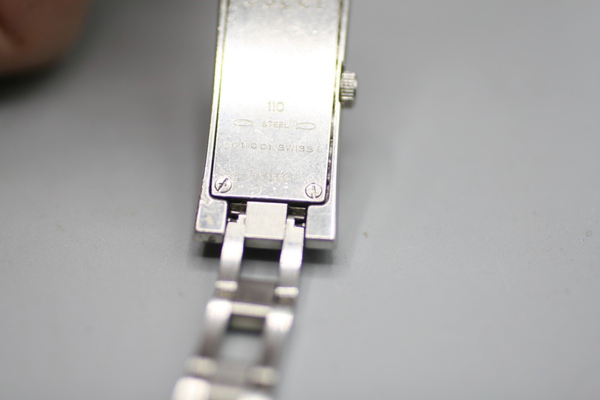 Gucci 110 STEEL Watch NOT WORKING | eBay
