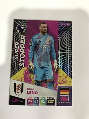 Bernd Leno Panini ADRENALYN PL 2025 SUPER STOPPER Card # 372. Neu