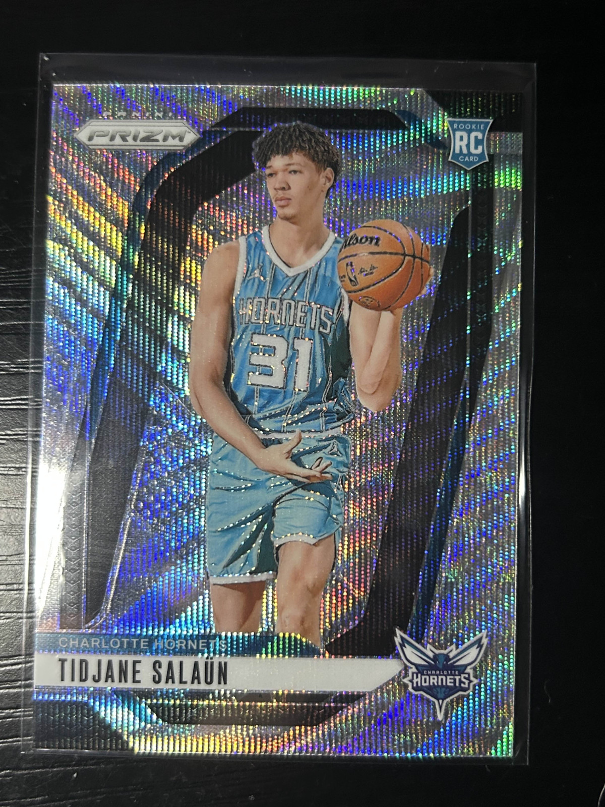 Tidjane Salaun 2024 Prizm #262 Silver Wave Prizm Rookie RC