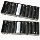 Bateria Skrzynka na baterie Uchwyt Komora Pack 10 ogniw AA do radiotelefonów 2 sztuki Nowy