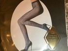 Fogal Caren fine knitted net pantyhose, style 5029, color noir (black), size: M — photo 3