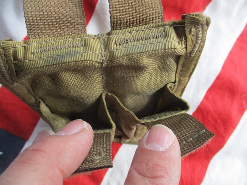 rare old skool PARACLETE molle double 9mm POUCH coyote tan SEAL TEAM DevGru - Picture 10 of 10