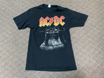AC/DC Hells Bells T-Shirt Size Small S Pre-Owned Used Short Sleeves