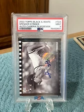 Spencer Strider - 2022 Topps Black & White - Camera Film  - AUTO - PSA 9 - 6/25