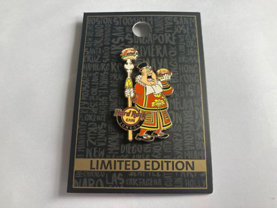 HARD ROCK CAFE Emaille Pin Abzeichen Limited Edition London BEEFEATER