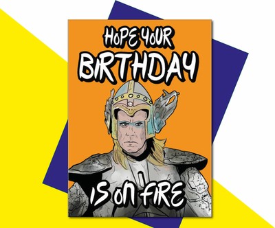 Will Ferrell Eurovision Fire Saga Birthday Card - IN36 | eBay