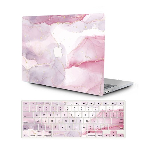 Marbled Frosted Matte HardShell+Keyboard Cover for MacBook Pro Air11 13 14 15 16 - Picture 7 of 58