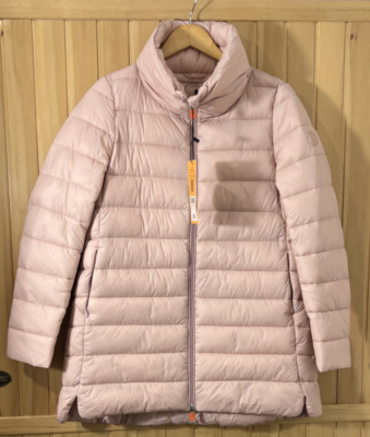 Save The Duck Women's Linnea Blush Pink Size Medium Water Repellant Plumtech
