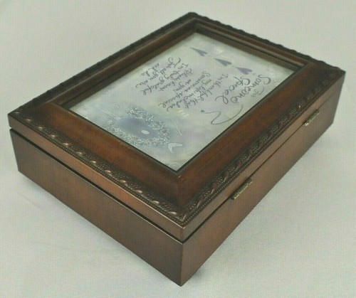 Someone Special Woodgrain Rope Trim Jewelry Music Box Wind Beneath My Wings - Picture 3 of 6