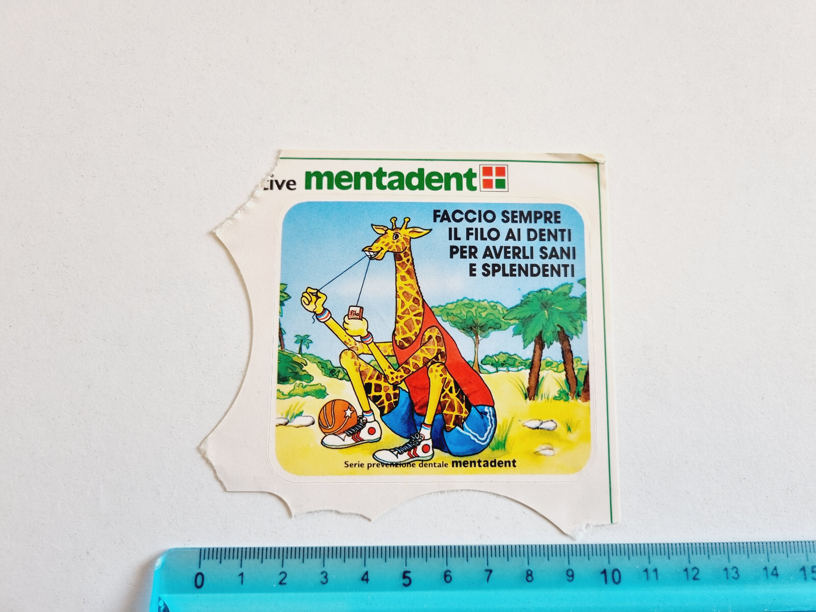 STICKER MENTADENT STICKER STICKER STICKER VINTAGE 80s ORIGINAL