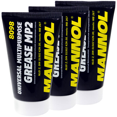 3x 100 g Multipurpose Grease MANNOL Universal Mehrzweckfett Lithiumfett Fett