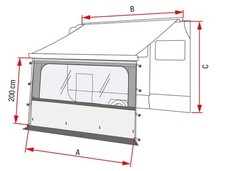 Fiamma Motorhome Blocker Pro 400 Front Panel With Large Crystal Window 07971-06-