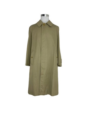 Vintage Burberry Car Coat Creme Size 50 L Men Mantel Burberrys Trenchcoat