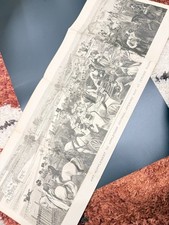 Opening Day At Jerome Park Appletons Wood Carving Print John Filmer 1800s