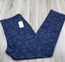 Peter Millar Golf Pants Crown Sport eb66 Camo Print 34x32 Navy Blue NWT
