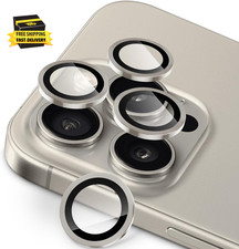 4 Pack Camera Lens Protector for Iphone 15 Pro/Iphone 15 Pro Max, 9H Hardness Te