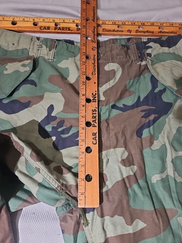 Pantalones militares de Estados Unidos para hombre grandes largos verde bosque camuflados clima frío M-65 carga - Imagen 12 de 18