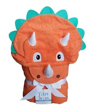 Yikes Twins Hooded Baby Towel for Kids 2-8 | Large 100% Cotton Baby Towel for