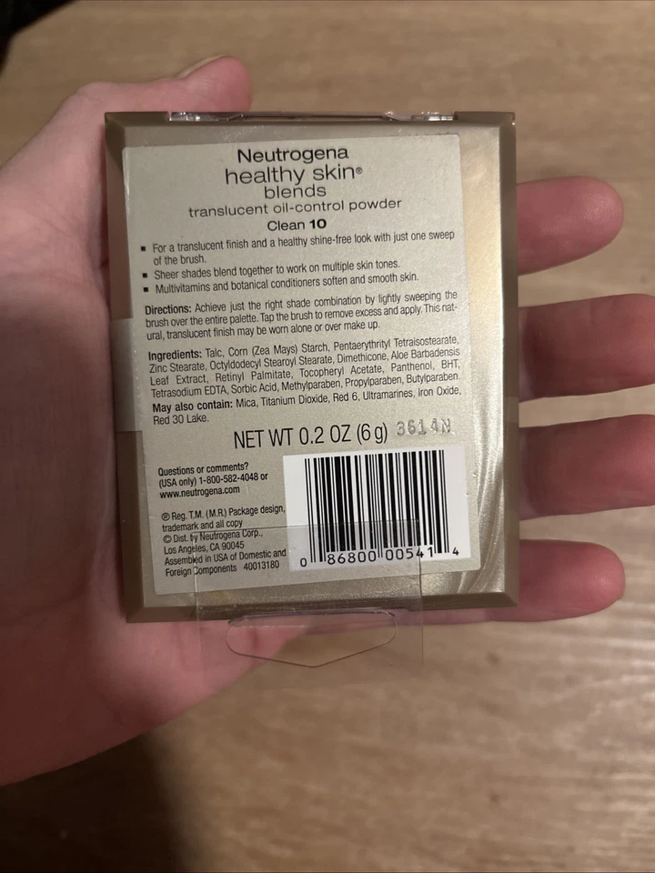 NUEVO Neutrogena Mezcla Piel Saludable Limpio 10 Polvo Control Aceite Translúcido 0.2oz Foto 3 de 4