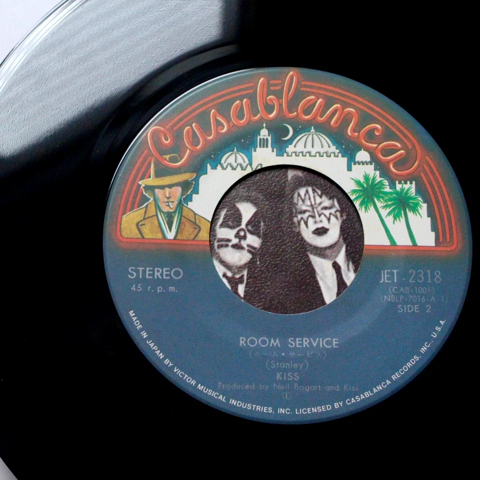 RARE ORIGINAL 1975 KISS ROCK AND ROLL ALL NITE 7" VINYL NM BOGART ACE FREHLEY Foto 4 de 4