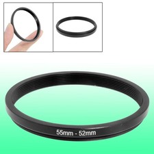 Camera Parts 55mm-52mm Lens Filter Ring Adapter Black