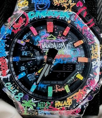 Casio G-SHOCK  ifl watches , VANDALISM Limited Edition , GA-2100 .