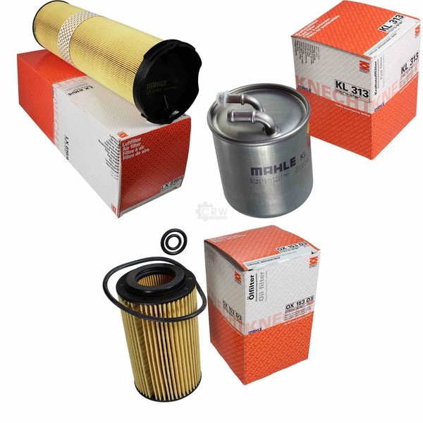 Mahle / Knecht Kraftstofffilter KL 313 Luftfilter LX 816/4 ÖLfilter OX 153D3-image
