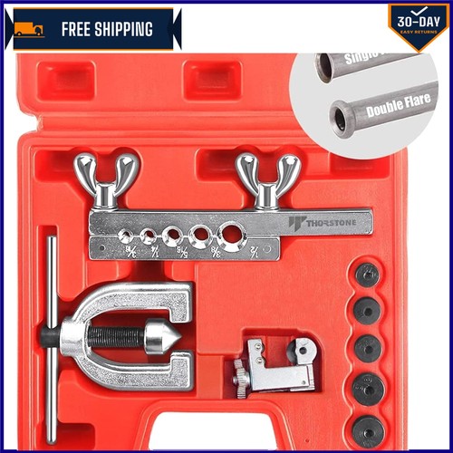 Efficient 45-Degree Flaring Tool for HVAC and Brake Lines – Complete with Cutter