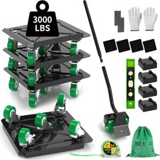 Heavy Duty Furniture Dolly 360 Rotate 5 Wheels 3000 Lbs Capacity 5.3X5.3 In