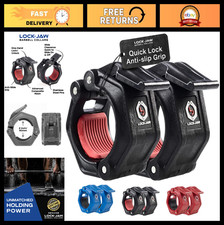 Heavy Duty Barbell Collars  Clamps for 2" Olympic Bars  Secure Weight Hold, Qu
