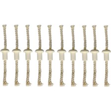 10 PCS Oil Lamp Wicks Round Cotton Kerosene Burner Ceramic Holders Torch