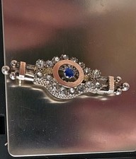 Silver, 9ct Gold Unmarked ANTIQUE, Openwork Brooch Victorian Or Georgian C Pics