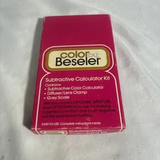 Beseler Subtractive Calculator Kit For Color Enlarger 8911