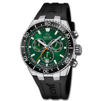 Jaguar Herrenuhr Silikon schwarz Jaguar Ceramic Armbanduhr UJ1021