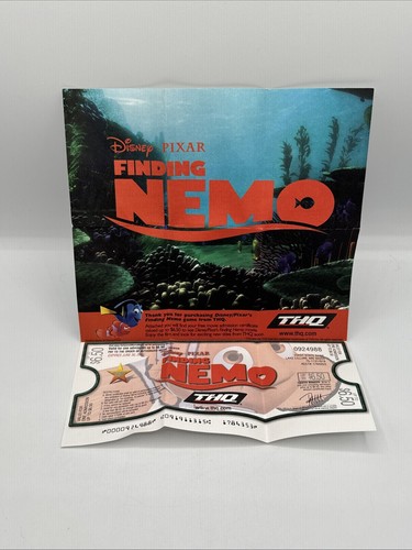 Finding Nemo (Microsoft Xbox, 2003) Complete In Box w/ RARE Ticket Poster ๐ฅ - Picture 2 of 2
